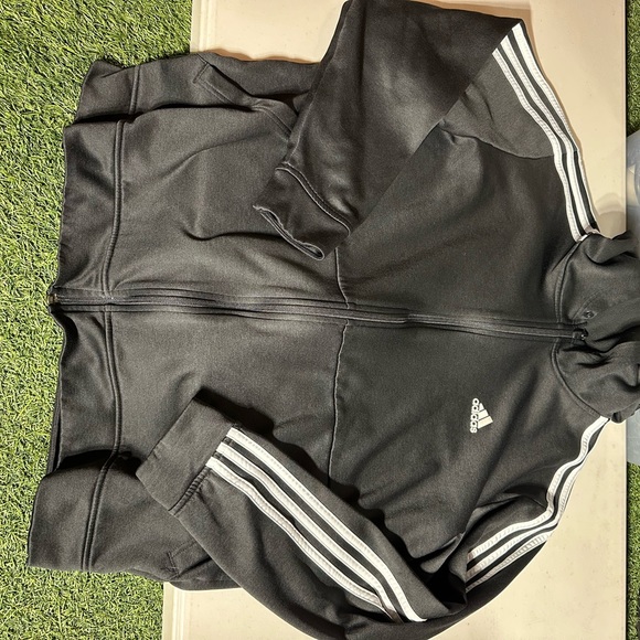 ADIDAS BLACK HOODIE XL - Picture 4 of 8